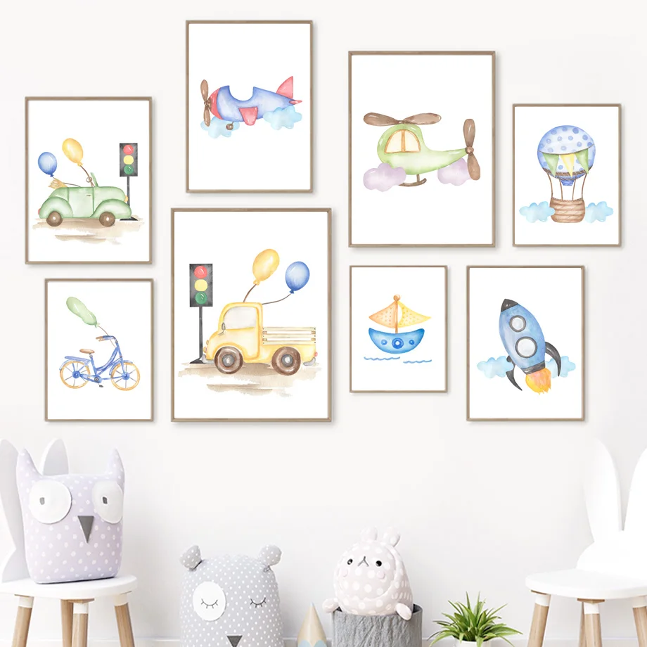 Cute Car Truck Boat Rocket Bicycle Helicopter Nursery Wall Art Print Canvas Painting Nordic Poster Decor Pictures Baby Kids Room
Cute Car Truck Boat Rocket Bicycle Helicopter Nursery Wall Art Print Canvas Painting Nordic Poster Decor Pictures Baby Kids Room