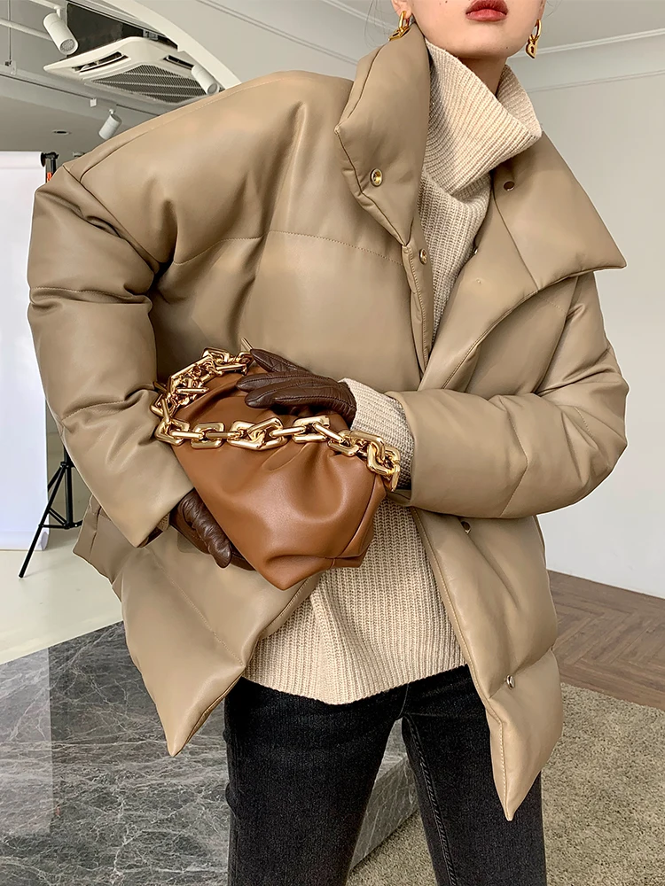 Женская зимняя куртка ZCSMLL, свободная однотонная куртка большого размера с воротником-стойкой, сохраняющая тепло, осень 2021, высококачествен... 
Женская зимняя куртка ZCSMLL, свободная однотонная куртка большого размера с воротником-стойкой, сохраняющая тепло, осень 2021, высококачествен...