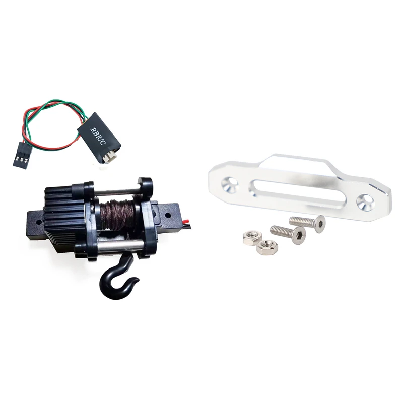 Alloy Metal Hawse Fairlead Winch Control Mount for RC 4WD D90 & Electrical Automatic Winch + 4CH Control Cable
Alloy Metal Hawse Fairlead Winch Control Mount for RC 4WD D90 & Electrical Automatic Winch + 4CH Control Cable