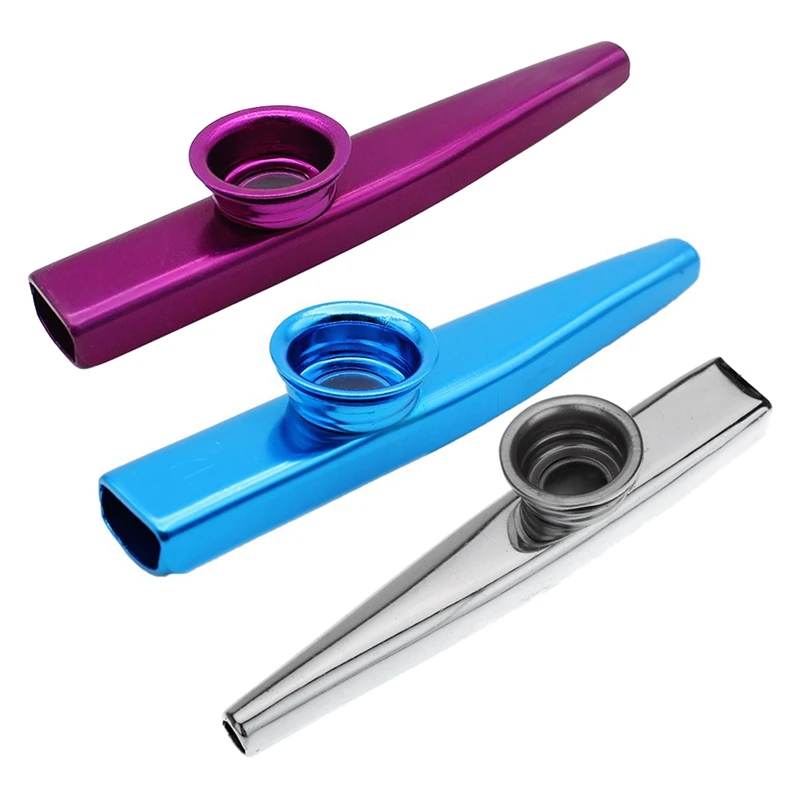 Kazoo Aluminum Alloy Metal With 5 Pcs Gifts Flute Diaphragm For Children Music-Lovers, Purple & Blue & Silver(3 Set)
Kazoo Aluminum Alloy Metal With 5 Pcs Gifts Flute Diaphragm For Children Music-Lovers, Purple & Blue & Silver(3 Set)