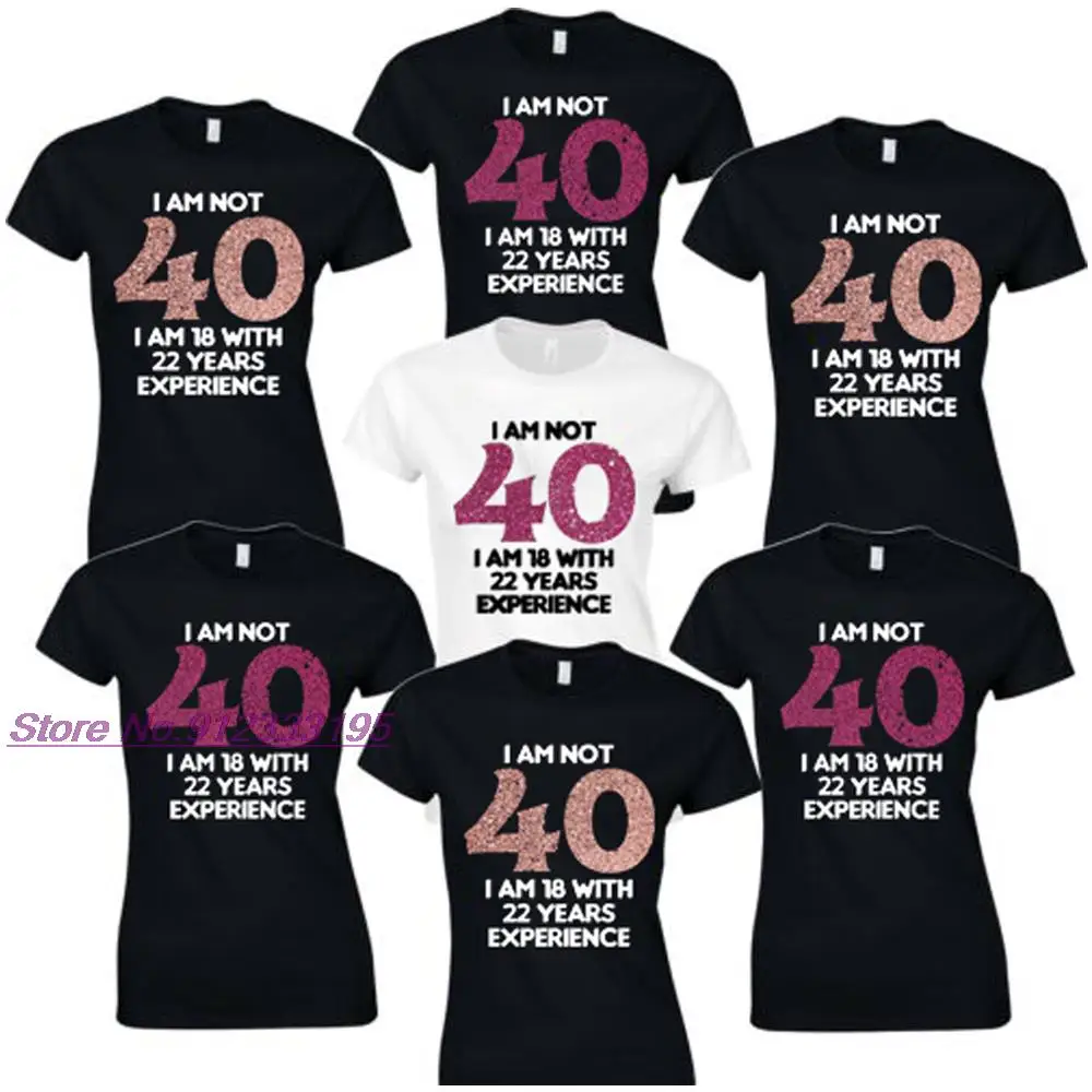 100% Cotton man I Am Not 40 I'm 18 With Experience T Shirt Personalise Any Age Birthday Tee 1981 Sister Rose Gold Party Gift
100% Cotton man I Am Not 40 I'm 18 With Experience T Shirt Personalise Any Age Birthday Tee 1981 Sister Rose Gold Party Gift