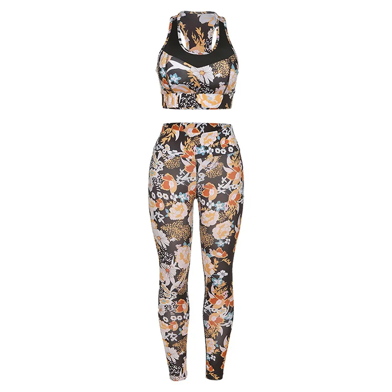 Gym Set Women Yoga Suits 2Pcs Print Top Bras Leggings Women Fitness Sets Gym Wear Running Cothing Sportswear Workout Set
Gym Set Women Yoga Suits 2Pcs Print Top Bras Leggings Women Fitness Sets Gym Wear Running Cothing Sportswear Workout Set