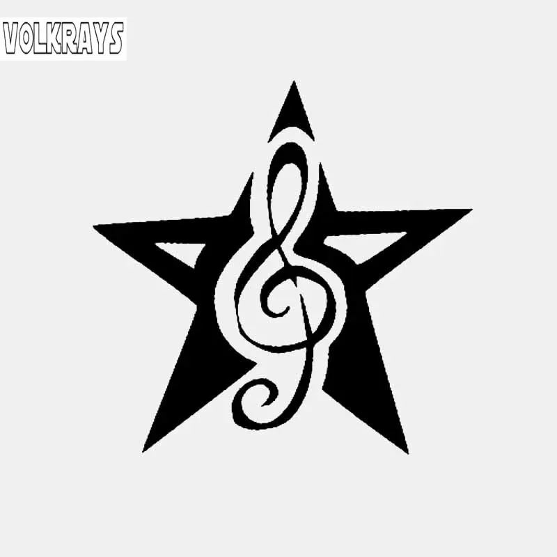 Volkrays Personality Car Sticker Decor Decals Star with Music Accessories Reflective Sunscreen Vinyl Black/Silver,11cm*12cm
Volkrays Personality Car Sticker Decor Decals Star with Music Accessories Reflective Sunscreen Vinyl Black/Silver,11cm*12cm
