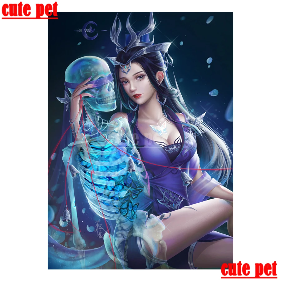 cute pet diamond painting Beauty and SkeletonDiamond 5d embroidery artworkdiy Full drill rhinestone mosaic cross stitch Handmade
cute pet diamond painting Beauty and SkeletonDiamond 5d embroidery artworkdiy Full drill rhinestone mosaic cross stitch Handmade
