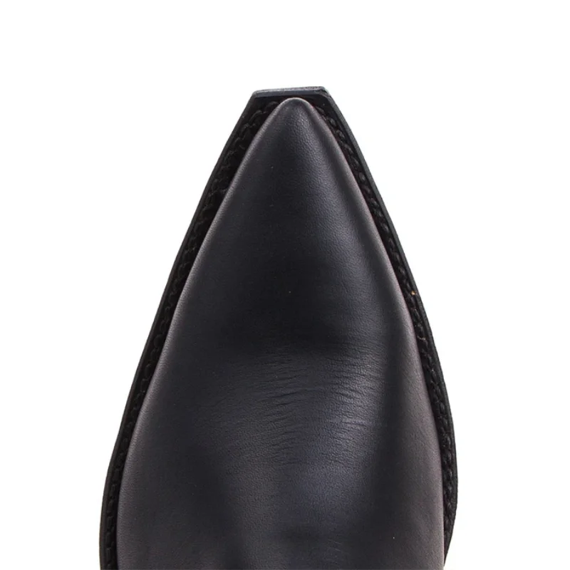 Men's Handmade Black PU High Quality Classic Pointed Cuban Heel Chelsea Boots Retro Fashion All-match Cowboy Boots HL262
Men's Handmade Black PU High Quality Classic Pointed Cuban Heel Chelsea Boots Retro Fashion All-match Cowboy Boots HL262