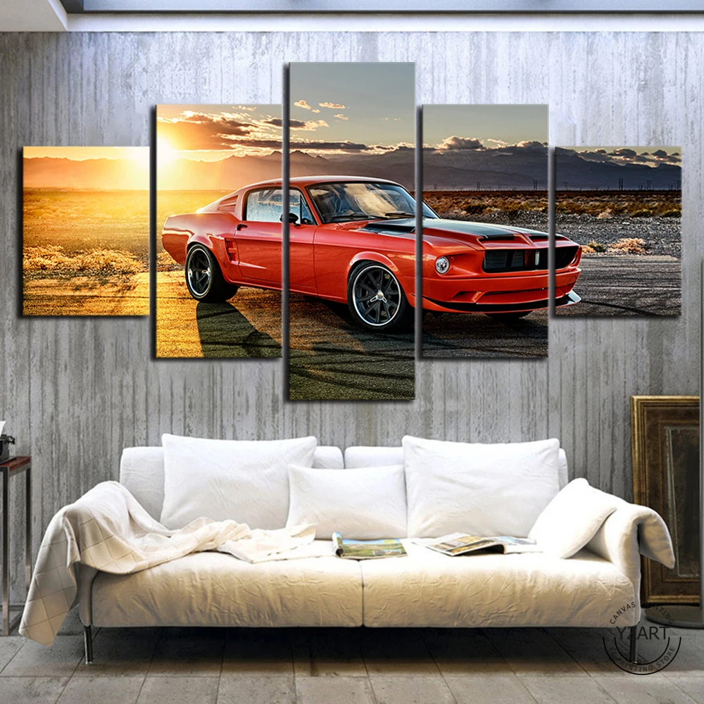 HD Ford Mustang Luxury Car Paintings Nature Scene Sunset Landscape Wall Art Canvas Paintings Living Room Wall Decoration
HD Ford Mustang Luxury Car Paintings Nature Scene Sunset Landscape Wall Art Canvas Paintings Living Room Wall Decoration