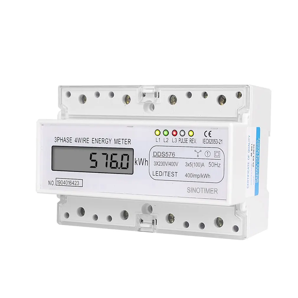 SINOTIMER DDS576, трехфазный 4-проводной цифровой измеритель электроэнергии, DIN-метр, рейка, крепление переменного тока 380 В, 5 (100), 50 Гц
SINOTIMER DDS576, трехфазный 4-проводной цифровой измеритель электроэнергии, DIN-метр, рейка, крепление переменного тока 380 В, 5 (100), 50 Гц