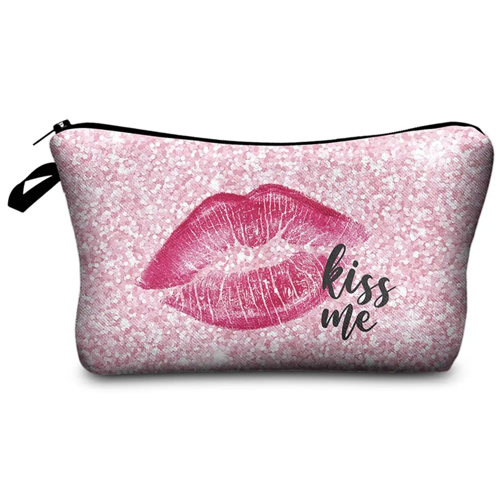 Washable Lip Pattern Large Capacity Cosmetic Bag Travel Bag With Zipper Durable Polyester Material For Female
Washable Lip Pattern Large Capacity Cosmetic Bag Travel Bag With Zipper Durable Polyester Material For Female