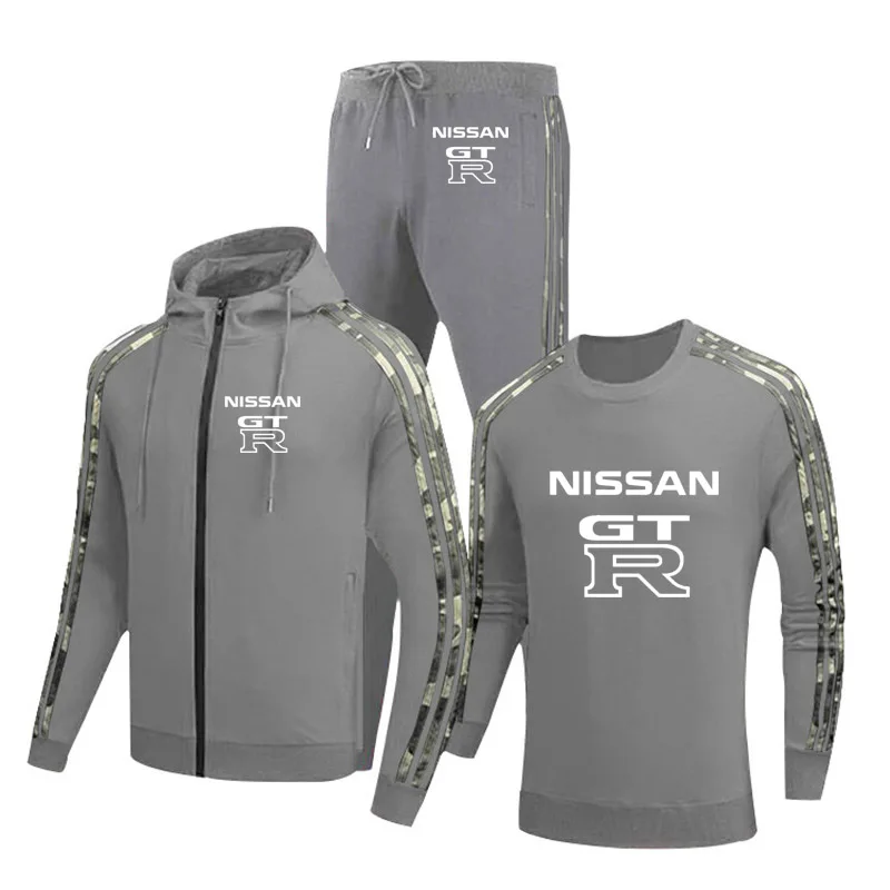 Casual Spring Autumn Men's jackets GTR Car Logo Printed high quality cotton Men's jacket + sweater + pants three-piece suit
Casual Spring Autumn Men's jackets GTR Car Logo Printed high quality cotton Men's jacket + sweater + pants three-piece suit