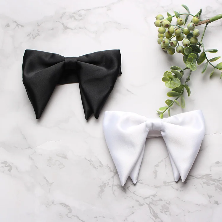 Fashion Solid Color Big Bowties for Mens Banquet Bow Ties Man Business Formal Dress Bowknots Women Neckwear Wedding Cravat
Fashion Solid Color Big Bowties for Mens Banquet Bow Ties Man Business Formal Dress Bowknots Women Neckwear Wedding Cravat