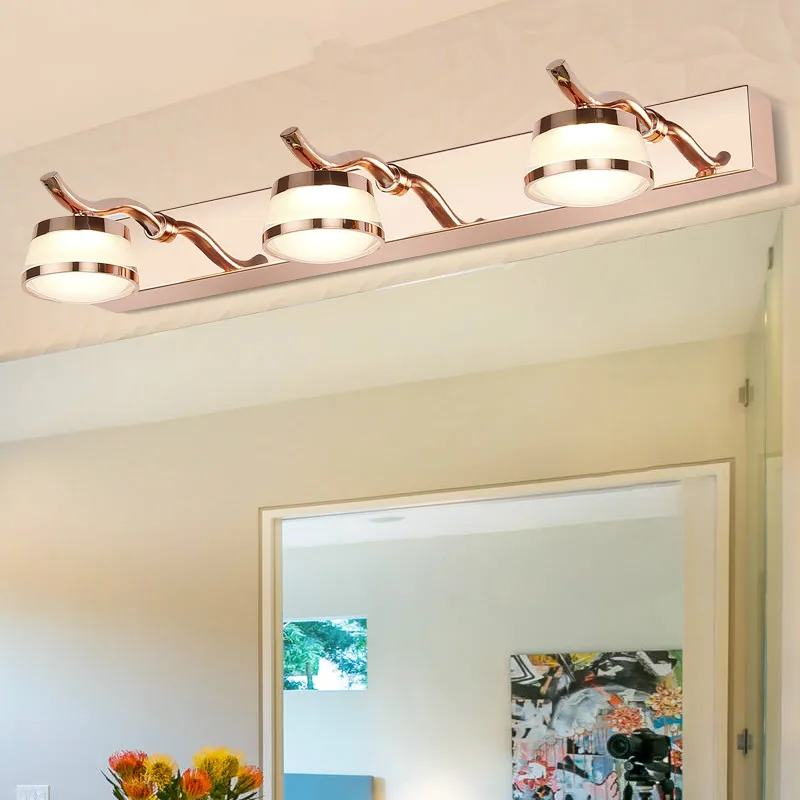 Morden Crystal Rose Gold Led Wall Lights Mirror Front Lamp Stainless Steel Bathroom Makeup Mirror Lustrous Waterproof Wall Lamps
Morden Crystal Rose Gold Led Wall Lights Mirror Front Lamp Stainless Steel Bathroom Makeup Mirror Lustrous Waterproof Wall Lamps