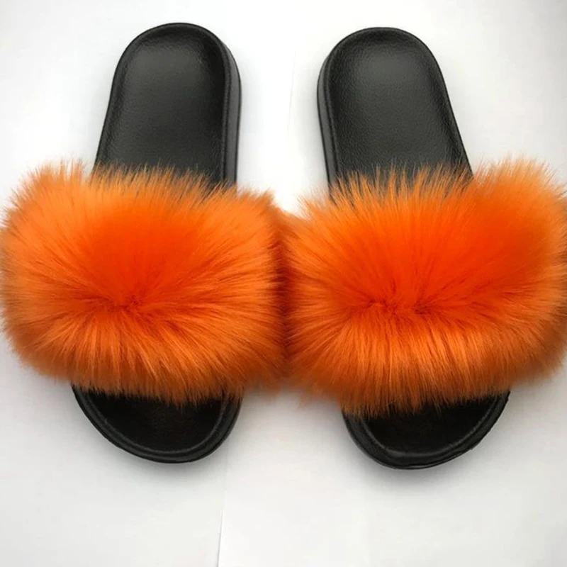Women Fur Slippers Casual Flat Home Slippers Fox Fur Slides Summer Sandals Furry Indoor Flip Flops Female Shoes
Women Fur Slippers Casual Flat Home Slippers Fox Fur Slides Summer Sandals Furry Indoor Flip Flops Female Shoes