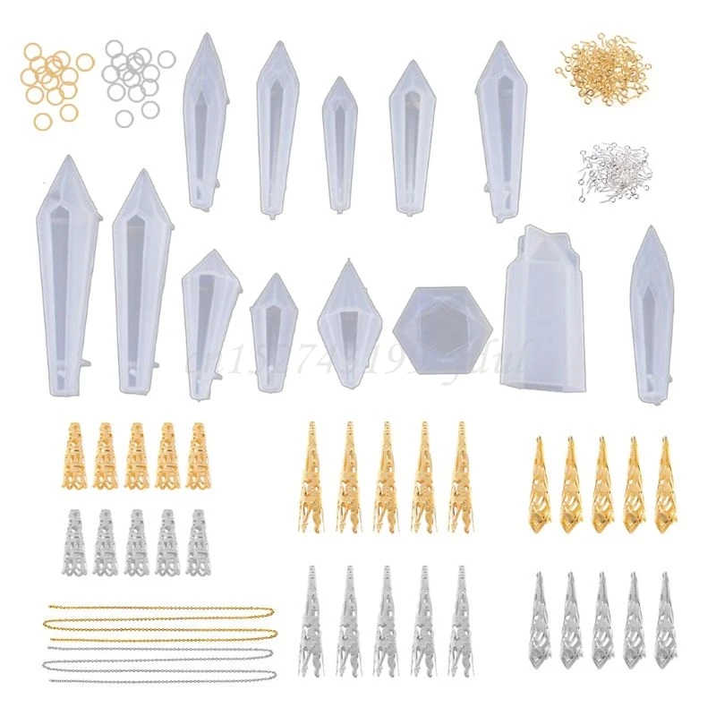 1 Set Crystal Epoxy Resin Mold Pendulum Casting Silicone Mould Handmade DIY Crafts Earring Necklace Pendent Making Tools
1 Set Crystal Epoxy Resin Mold Pendulum Casting Silicone Mould Handmade DIY Crafts Earring Necklace Pendent Making Tools