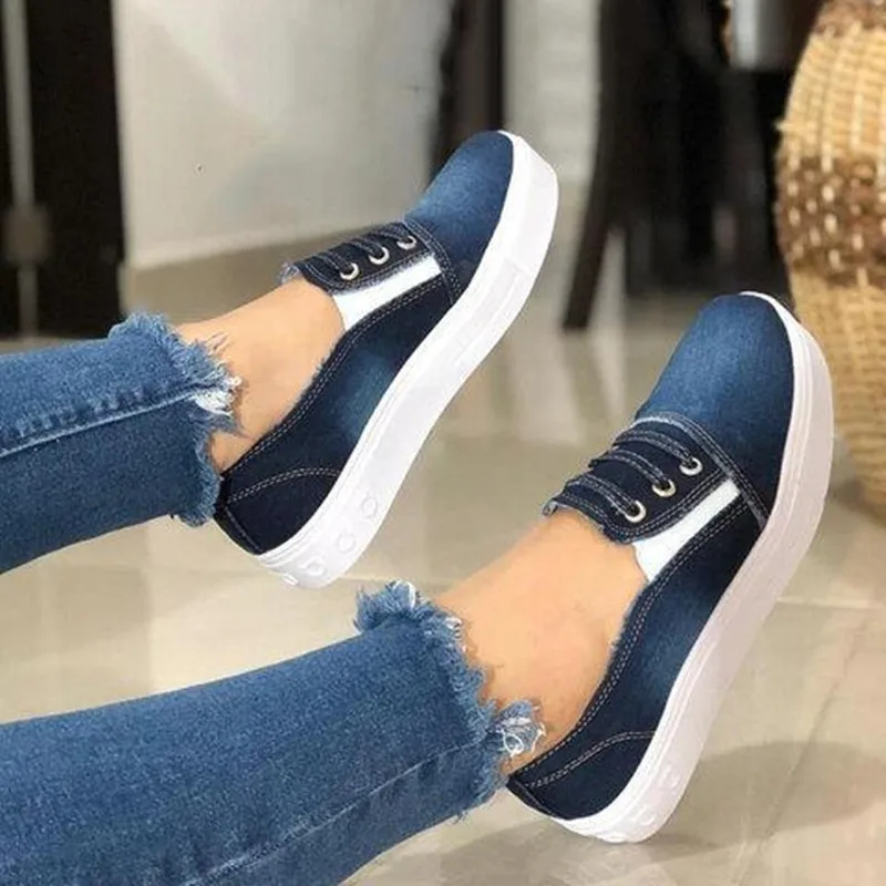 Ladies Fashion Elastic Women's Canvas Shoes Loafers Cover Foot Casual Shoes Washable Denim Size 35-43 Shoes Women
Ladies Fashion Elastic Women's Canvas Shoes Loafers Cover Foot Casual Shoes Washable Denim Size 35-43 Shoes Women