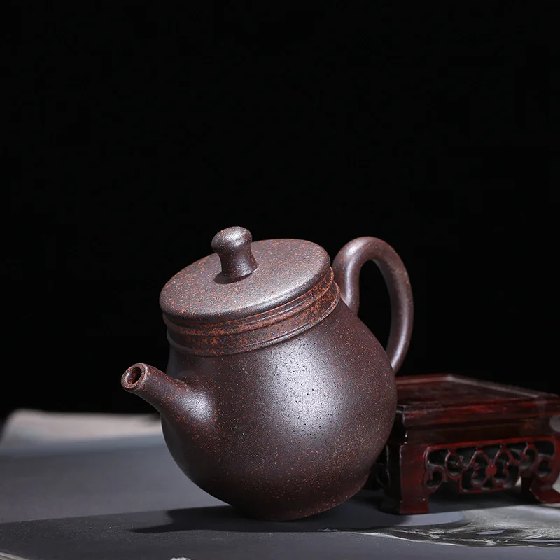 Yixing purple clay pot wood fired plain bell pot suit Yixing high bell pot handmade gift
Yixing purple clay pot wood fired plain bell pot suit Yixing high bell pot handmade gift