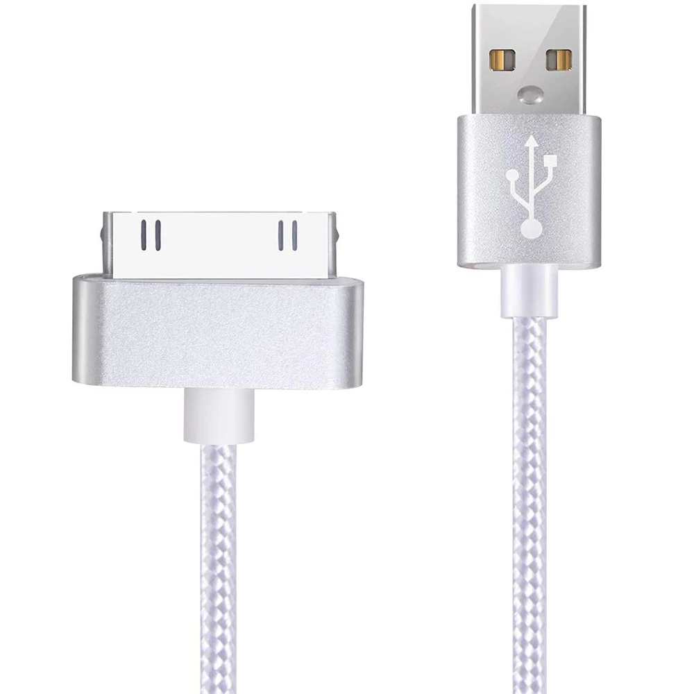 

USB Cable for iPhone 30 Pin Nylon Braid Fast Charger Data Cable for Apple iPhone 4 4s 3G 3GS 2G iPad 1/2/3 iPod Touch iPod Nano