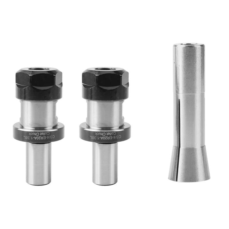 HOT SALE Bits Router Collet Extension Chuck,C3/4-ER20A-1.38L+R8-3/4-M12 Collet Chuck Tool Holder For CNC Milling Lathe Tool
HOT SALE Bits Router Collet Extension Chuck,C3/4-ER20A-1.38L+R8-3/4-M12 Collet Chuck Tool Holder For CNC Milling Lathe Tool