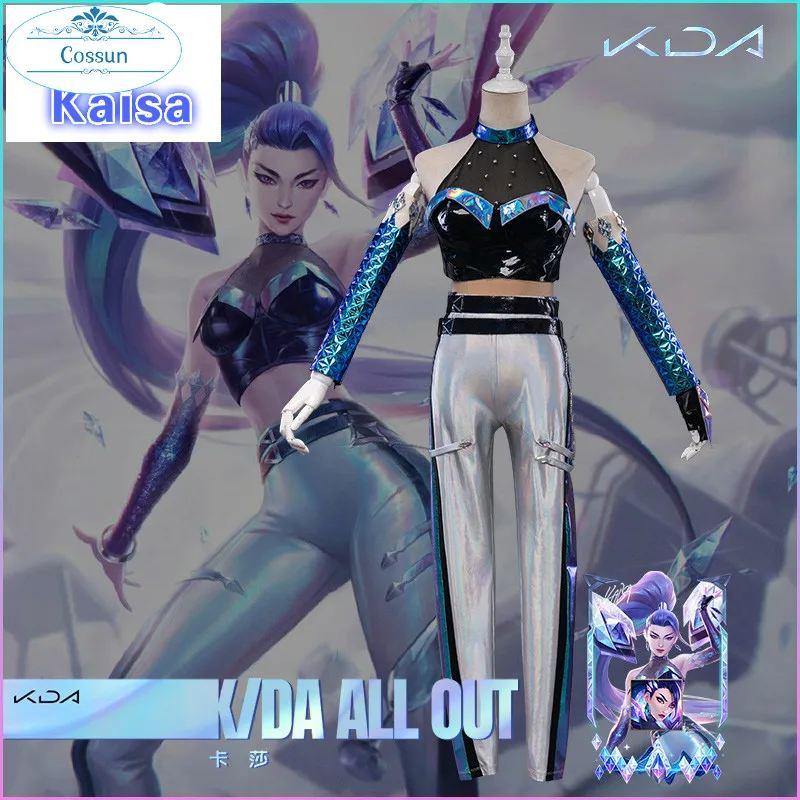 Game LOL KDA Kaisa ALL OUT Idol SJ Suit Uniform Cosplay Costume Top Pants Halloween Party Outfit For Girls Women New 2020
Game LOL KDA Kaisa ALL OUT Idol SJ Suit Uniform Cosplay Costume Top Pants Halloween Party Outfit For Girls Women New 2020
