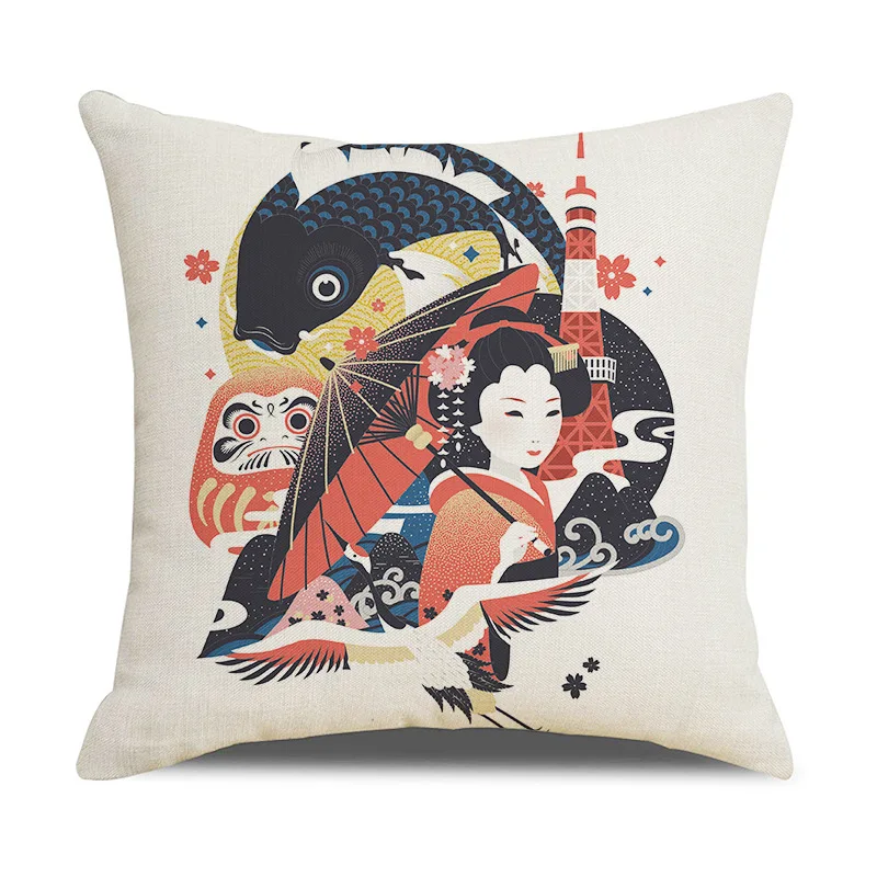 Japan Silhouette style Morphological Of Fish Koi Bass Pike Pattern Linen Throw Pillow Case Home Sofa Decorative Cushion Cover
Japan Silhouette style Morphological Of Fish Koi Bass Pike Pattern Linen Throw Pillow Case Home Sofa Decorative Cushion Cover