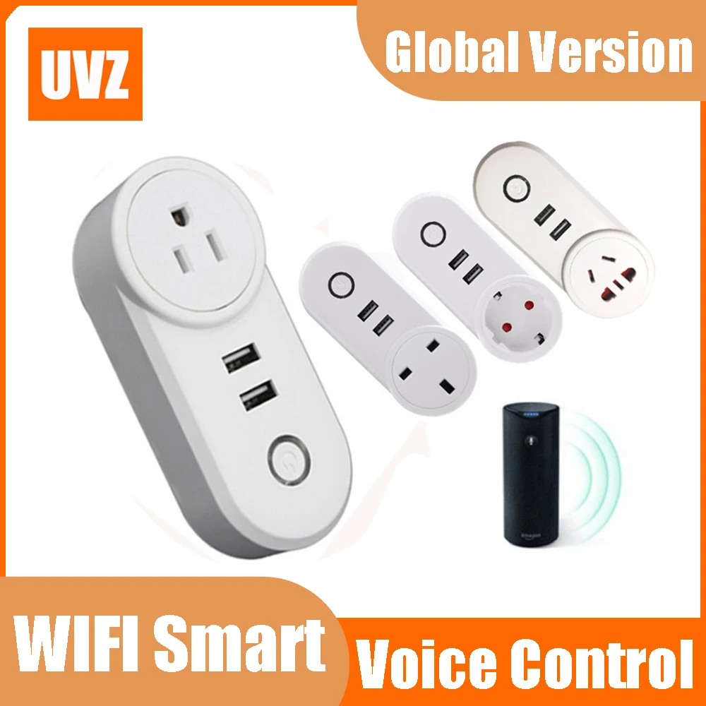UVZ оригинальная розетка портативный переходник с Wifi умная Голосовое управление