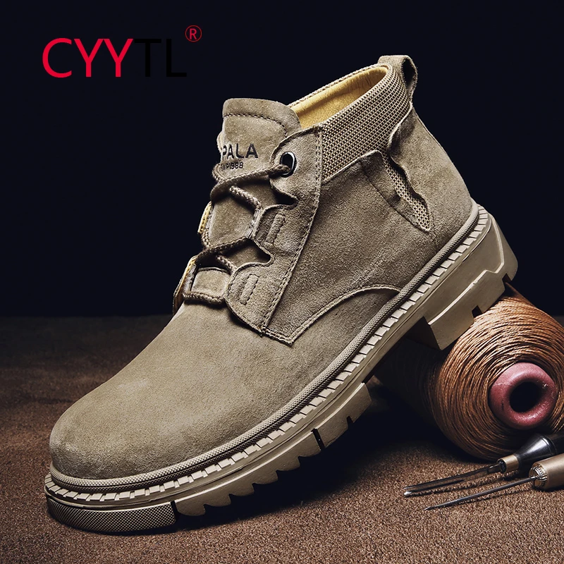 CYYTL Ankle Boots Men's Casual Shoes Leather Lace-up Waterproof Military Work Outdoor Botas Tooling Hiking Comfortable Booties
CYYTL Ankle Boots Men's Casual Shoes Leather Lace-up Waterproof Military Work Outdoor Botas Tooling Hiking Comfortable Booties