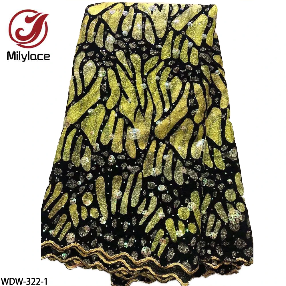 New African Laces Fabrics High Quality Sequins French Tulle Laces Fabric Nigerian Lace Fabric for Wedding WDW-322
New African Laces Fabrics High Quality Sequins French Tulle Laces Fabric Nigerian Lace Fabric for Wedding WDW-322