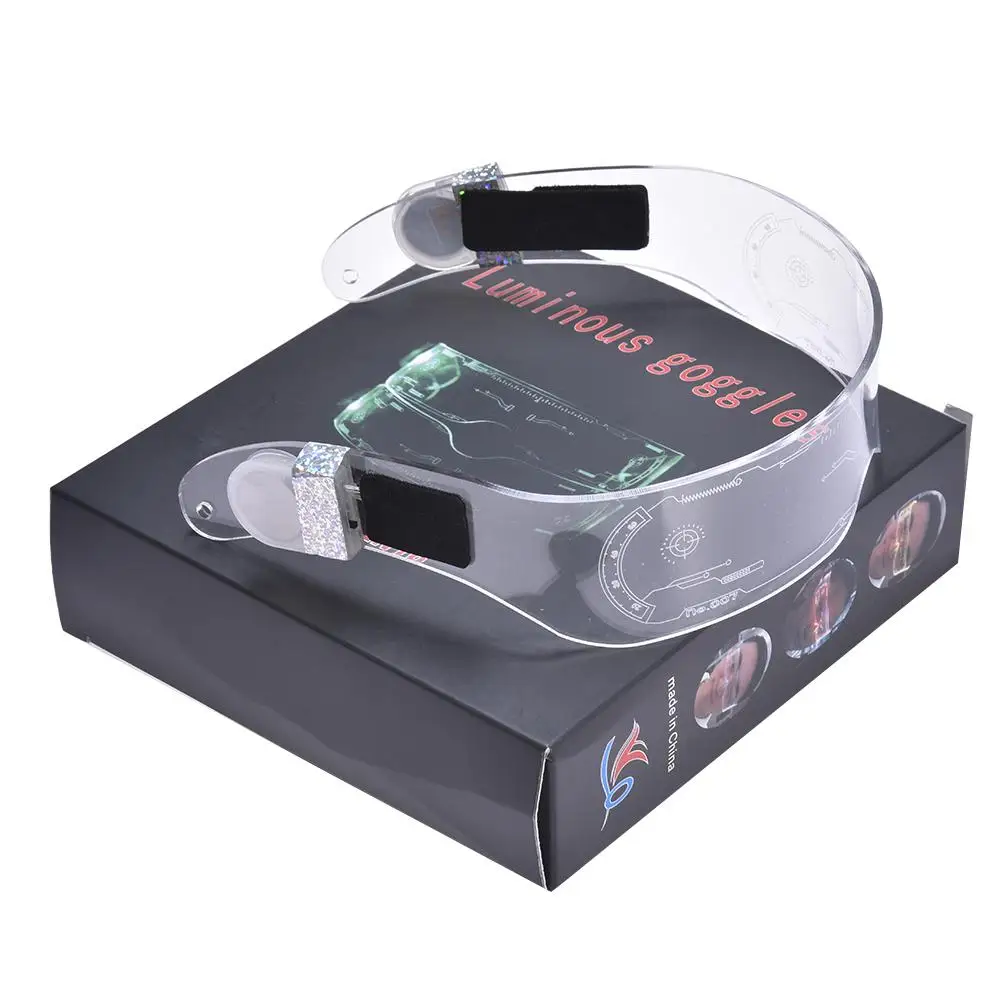 Colorful EL Luminous Glasses Led Light Up Visor Eyeglasses for Bar KTV Christmas Birthday Party New Year Decorations
Colorful EL Luminous Glasses Led Light Up Visor Eyeglasses for Bar KTV Christmas Birthday Party New Year Decorations