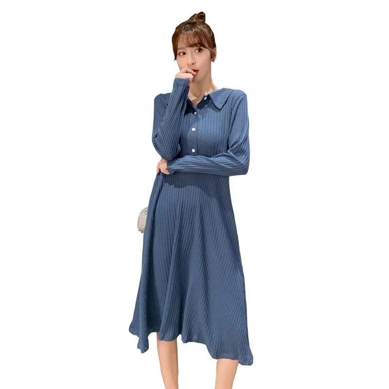 Pregnant Women Installed 2020 Autumn New Style Korean-style Knit Loose Mid-length Large Size Pregnant Women Dress Openable Buckl 
Pregnant Women Installed 2020 Autumn New Style Korean-style Knit Loose Mid-length Large Size Pregnant Women Dress Openable Buckl