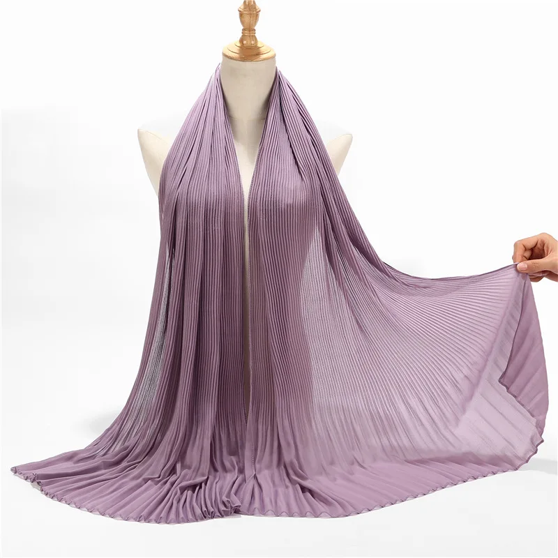 Шифоновая плиссированная юбка в полоску с жемчугом женский головной убор