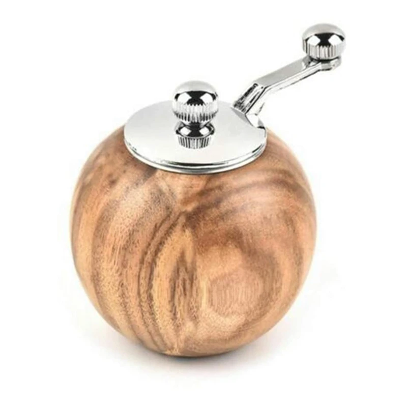 Round Salt Pepper Grinder,Wooden Manual Pepper Grinder with Adjustable Coarseness,Manual Spice Mill
Round Salt Pepper Grinder,Wooden Manual Pepper Grinder with Adjustable Coarseness,Manual Spice Mill