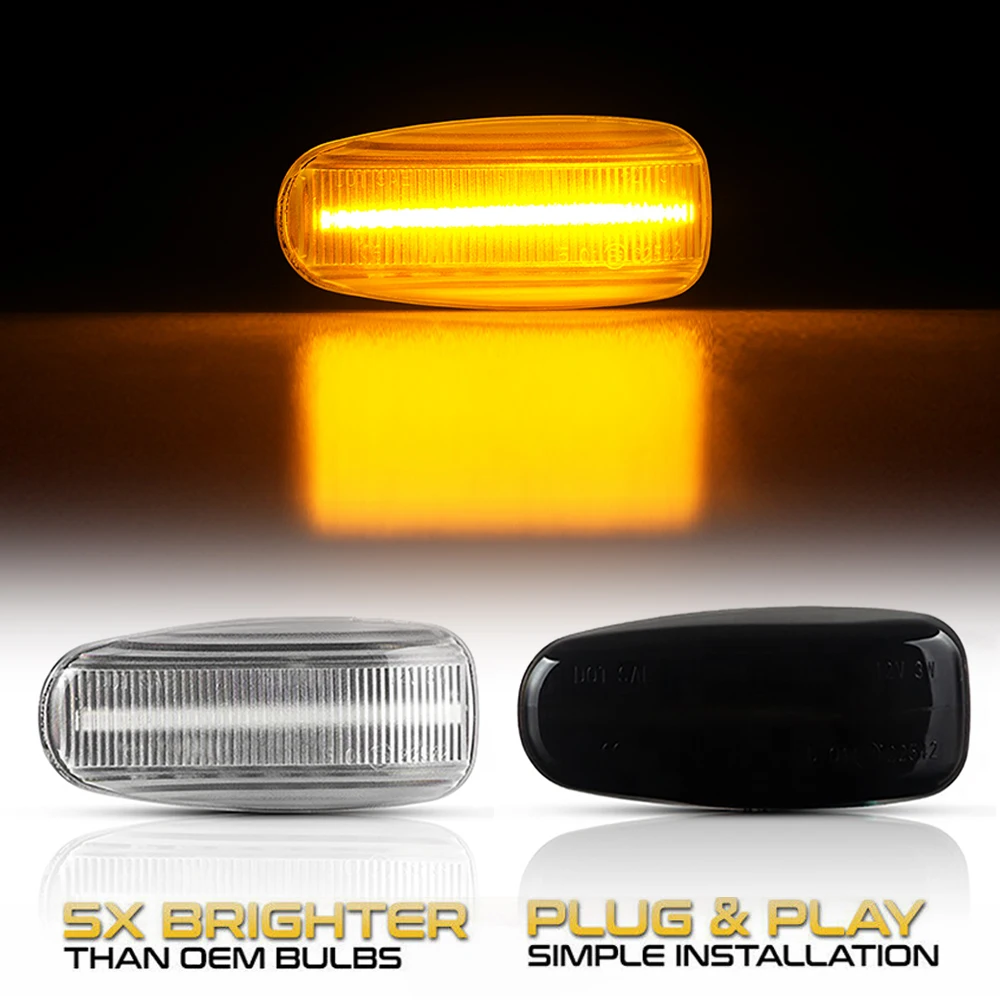 2Pcs LED Side Marker Light Turn signal Repeater Lamps For Mercedes Benz CLK 320 430 500 W208 SLK 320 R170 Vario W670 Vaneo W414 
2Pcs LED Side Marker Light Turn signal Repeater Lamps For Mercedes Benz CLK 320 430 500 W208 SLK 320 R170 Vario W670 Vaneo W414