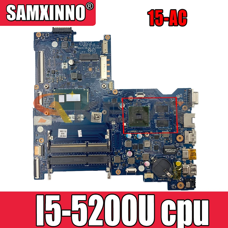 817994-001 817994-501 для струйного принтера HP Pavilion 15-AC TPN-C125 250 G4 I5-5200U Материнская плата