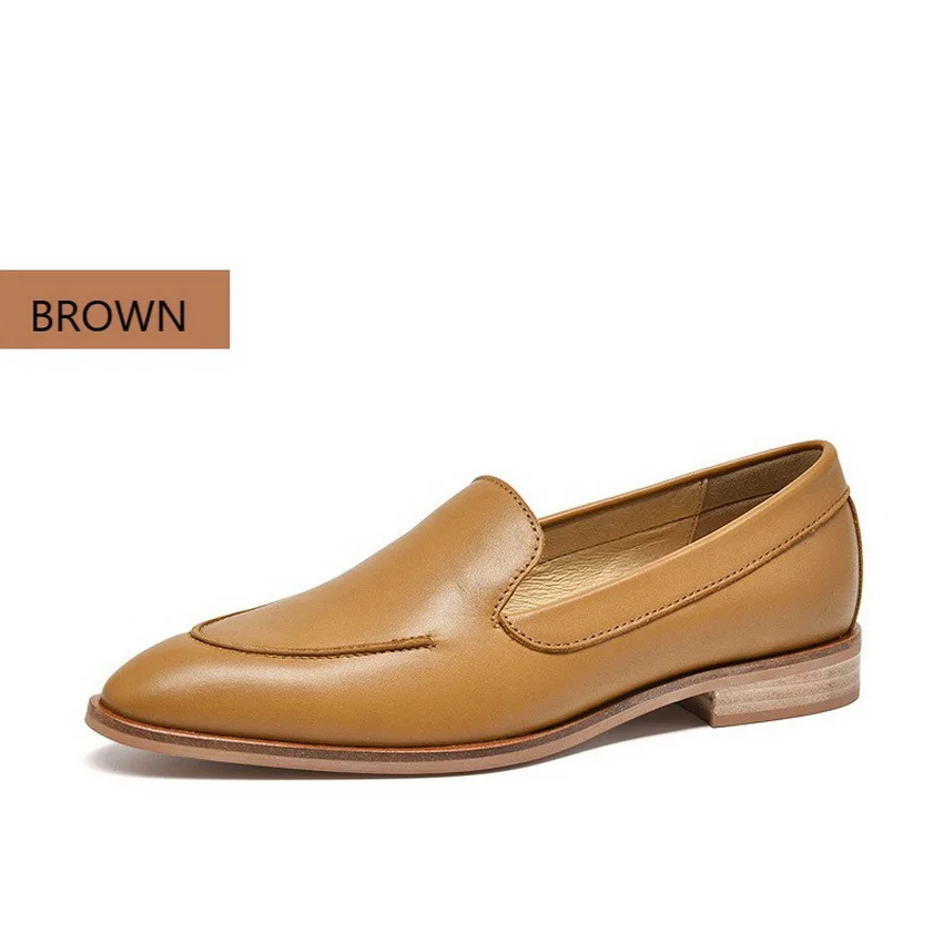 Spring Genuine Leather Chunky Women's loafer European and American Round Toe Retro Low Heels Ladies Single Shoes
Spring Genuine Leather Chunky Women's loafer European and American Round Toe Retro Low Heels Ladies Single Shoes