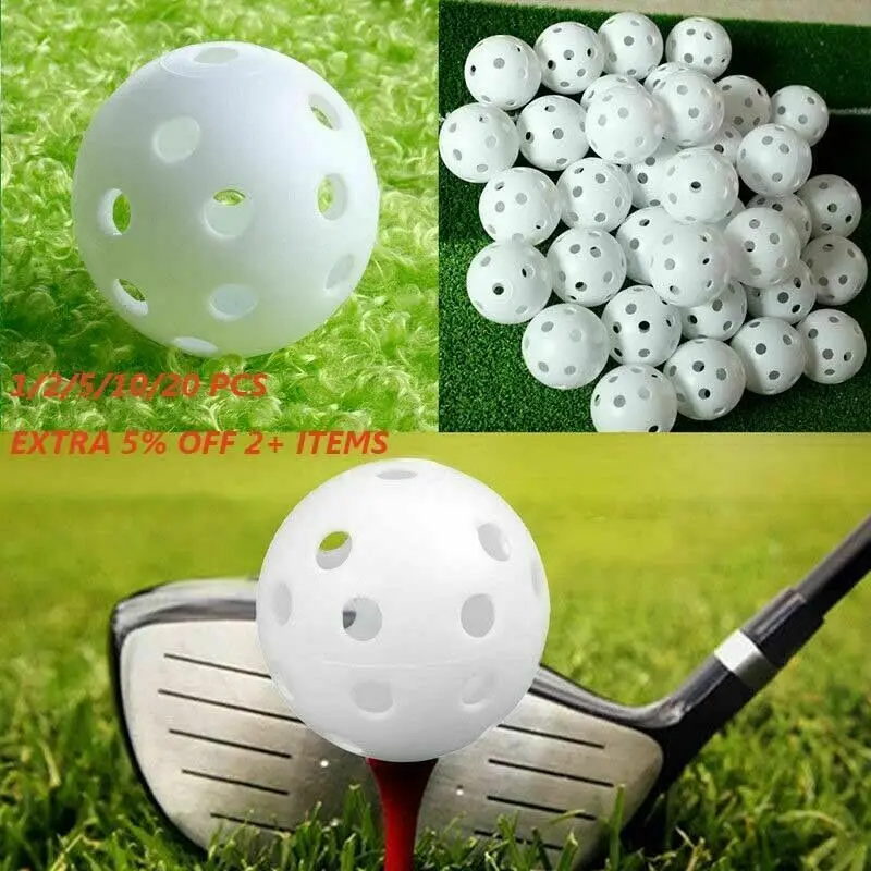 10 Pcs Hollow Golf Practice Balls Plastic 41mm Portable Durable for Sports Training EDF88
10 Pcs Hollow Golf Practice Balls Plastic 41mm Portable Durable for Sports Training EDF88