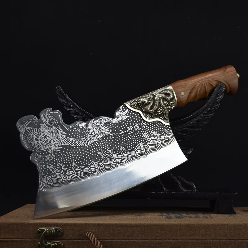 Handmade Sharp Fixed Blade Chinese Chef Knife Meat Cleaver Slaughter Vegetable Butcher Cutter Kitchen Bone Chopper Tool
Handmade Sharp Fixed Blade Chinese Chef Knife Meat Cleaver Slaughter Vegetable Butcher Cutter Kitchen Bone Chopper Tool