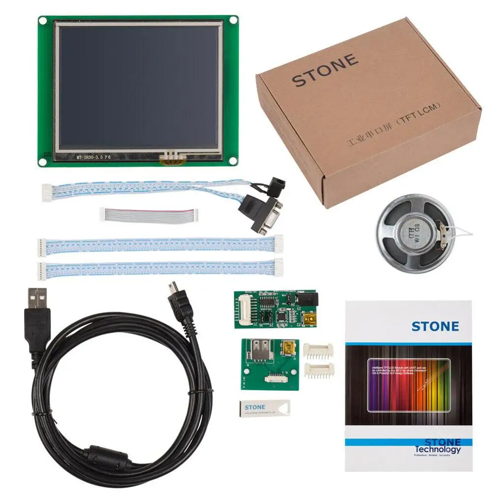 STONE 3.5 Inch HMI Intelligent TFT LCD Module with Standard Memory to 1GB and High Resolution of 800*480 for Industrial Use
STONE 3.5 Inch HMI Intelligent TFT LCD Module with Standard Memory to 1GB and High Resolution of 800*480 for Industrial Use