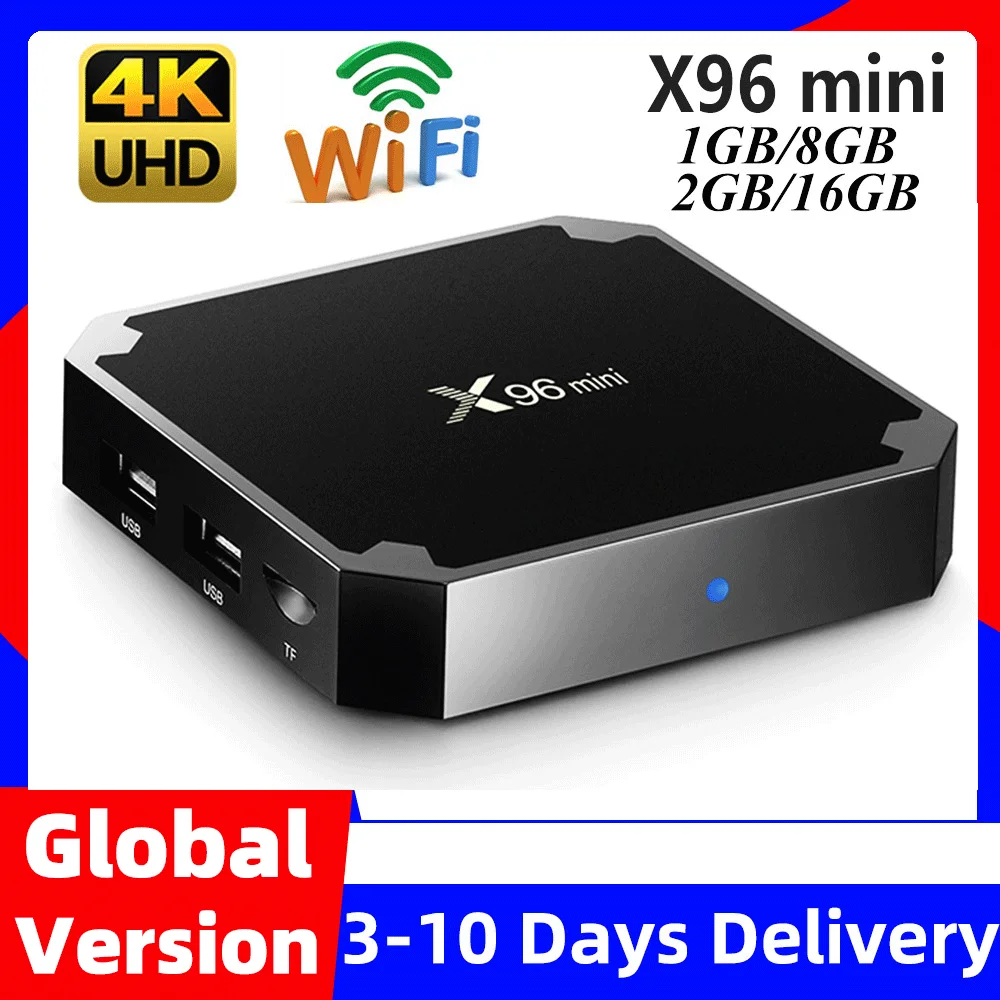 

2020 X96 mini Android 7.1 Smart TV BOX X 96 2GB/16GB 1GB/8GB Amlogic S905W Quad Core support 4K 30tps 2.4GHz WiFi Set top box