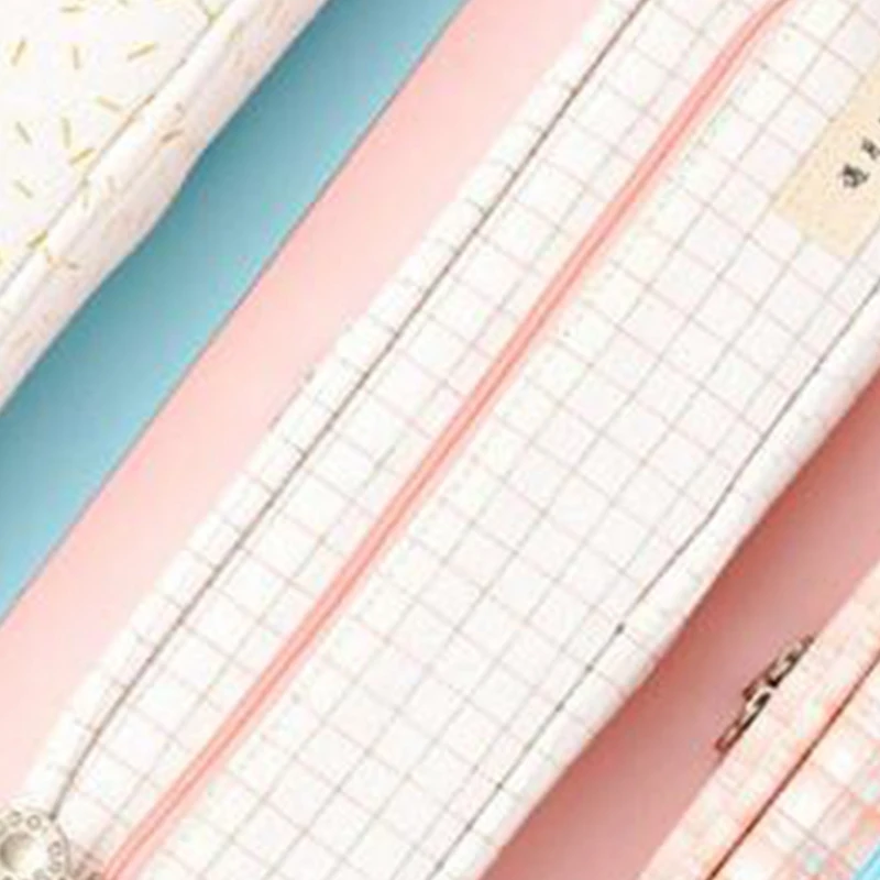ANGOO Canvas Pencil Case Solid Color Large Capacity Pencil Box Cute Pen Bag School Supplies Gifts Stationery Girls-Lattice
ANGOO Canvas Pencil Case Solid Color Large Capacity Pencil Box Cute Pen Bag School Supplies Gifts Stationery Girls-Lattice