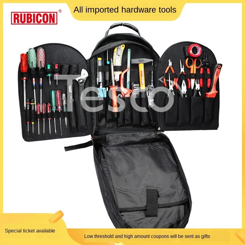 Multifunctional network professional telecommunications electrician repair tool set backpack RTS12 / 55P
Multifunctional network professional telecommunications electrician repair tool set backpack RTS12 / 55P