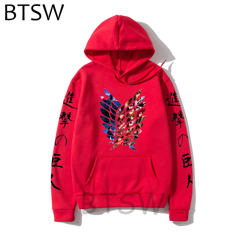 Japanese Anime Hoodie Attack on Titan Shingeki No Kyojin Survey Corps Cosplay Costume High Quality Graphic Print Jacket Coat | Мужская