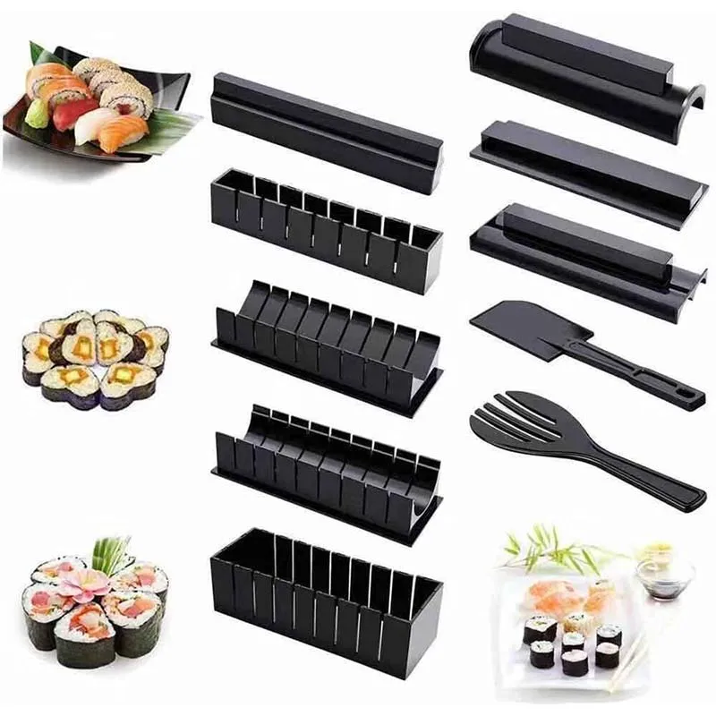 10 Pcs/Set DIY Sushi Maker Onigiri Mold Rice Mould Making Kits Roll Kitchen Bento Accessories Tools
10 Pcs/Set DIY Sushi Maker Onigiri Mold Rice Mould Making Kits Roll Kitchen Bento Accessories Tools