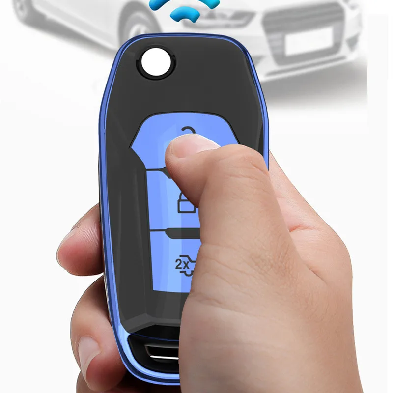 TPU silicone Car Key Cover Case for Edge/Ford Mondeo/ESCORT/EVEREST/TiTanium Car Key Smart Remote Key Case Fob Keychain 
TPU silicone Car Key Cover Case for Edge/Ford Mondeo/ESCORT/EVEREST/TiTanium Car Key Smart Remote Key Case Fob Keychain