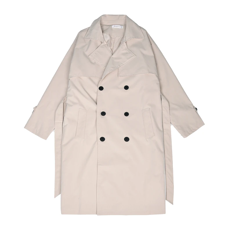 Men's Trench Coat Mid-length Double Breasted Windbreaker Loose Fit for Vintage Autumn Men Harajuku Windbreaker Pocket Overcoat
Men's Trench Coat Mid-length Double Breasted Windbreaker Loose Fit for Vintage Autumn Men Harajuku Windbreaker Pocket Overcoat