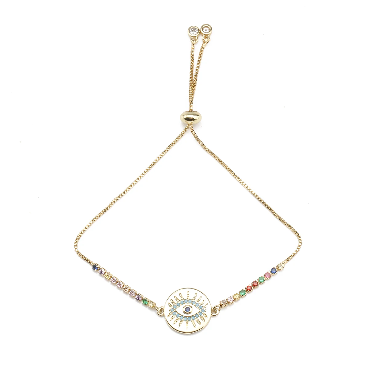 Cubic Zirconia Gold Plated Blue Eye Bracelet Round Best Gift Handmade Beaded Red String Luck Girl Adjustable Temperament Jewelry
Cubic Zirconia Gold Plated Blue Eye Bracelet Round Best Gift Handmade Beaded Red String Luck Girl Adjustable Temperament Jewelry