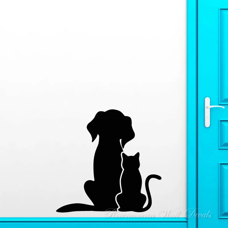 Cute Pet Cat & Dog Wall Sticker Vinyl Home Decor for Living Room Door Pets Veterinary Clinic Grooming Pet Shop Decals Mural S384
Cute Pet Cat & Dog Wall Sticker Vinyl Home Decor for Living Room Door Pets Veterinary Clinic Grooming Pet Shop Decals Mural S384