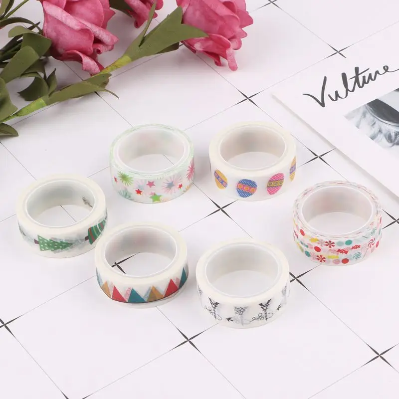 Decorative Christmas Washi Tape Paper DIY Scrapbooking Adhesive Tape School Office Supply 
Decorative Christmas Washi Tape Paper DIY Scrapbooking Adhesive Tape School Office Supply