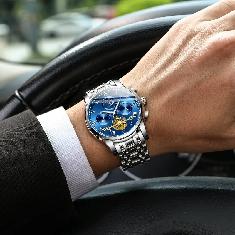 NIBOSI Skeleton New Fashion Mens Watches Stainless Steel Top Brand Luxury Sports Chronograph Quartz Watch Men Relogio Masculino
NIBOSI Skeleton New Fashion Mens Watches Stainless Steel Top Brand Luxury Sports Chronograph Quartz Watch Men Relogio Masculino