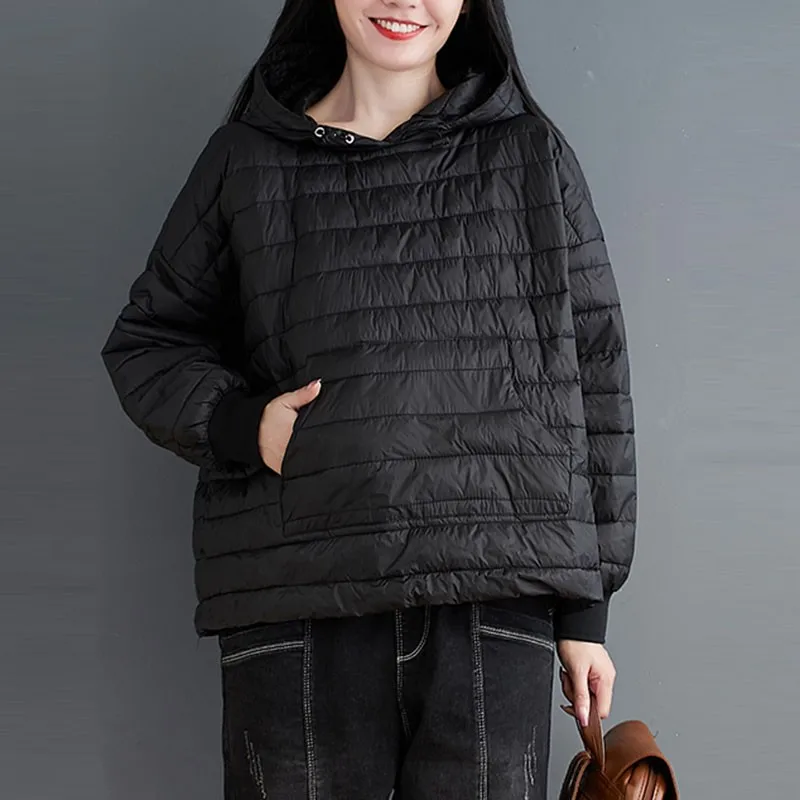 Women Casual Hooded Parkas New Arrival 2020 Autumn Winter Simple Style Solid Color Loose Female Cotton Outerwear Coats S2590
Women Casual Hooded Parkas New Arrival 2020 Autumn Winter Simple Style Solid Color Loose Female Cotton Outerwear Coats S2590