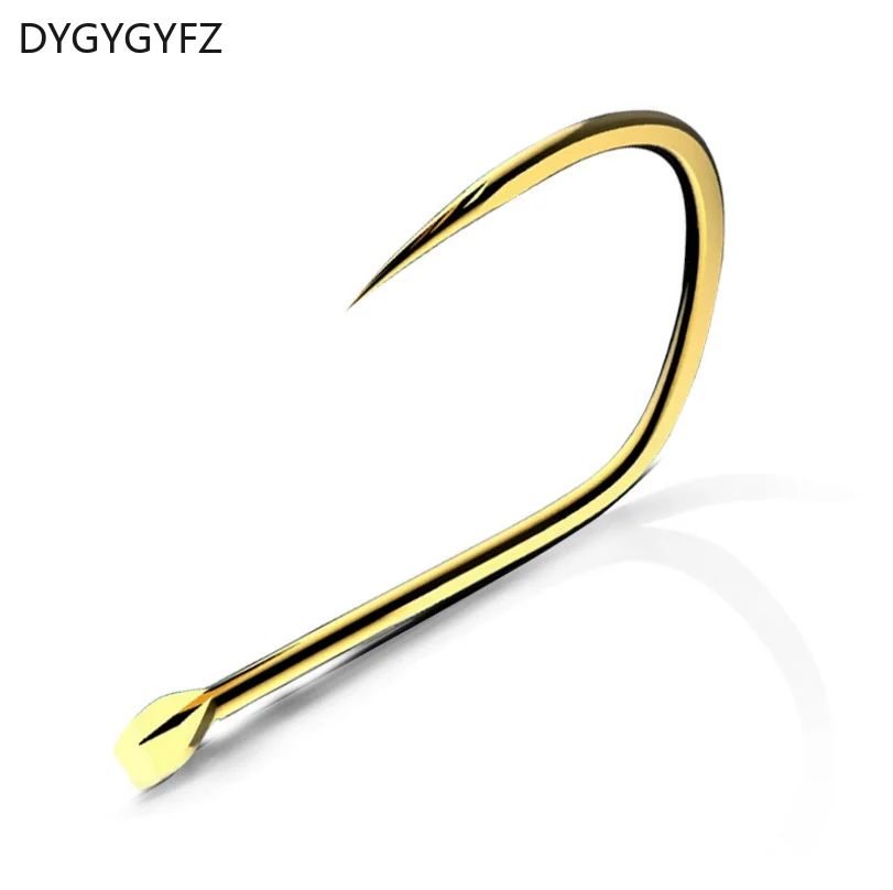 DYGYGYFZ 30 шт. крючок для золотых рыбок в форме рога без зазубрин с крючком крови