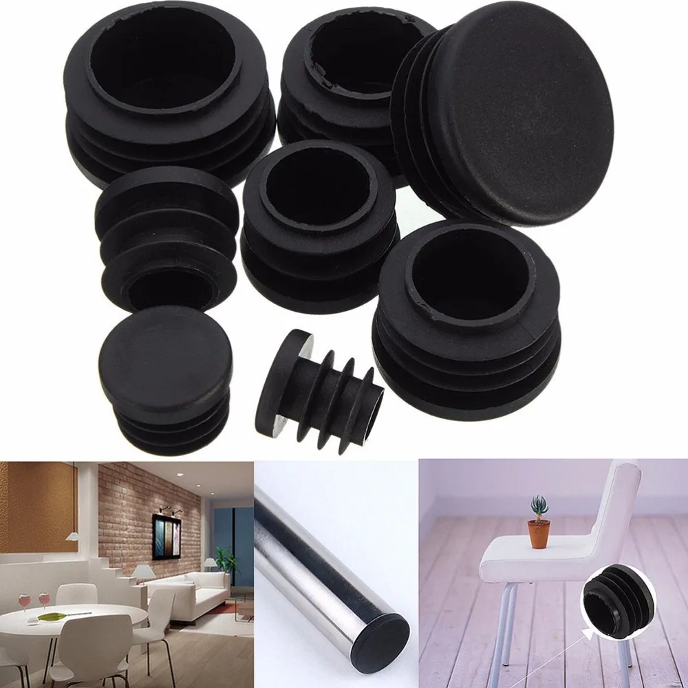 10Pcs/lot 8 Sizes Black Plastic Furniture Leg Plug Blanking End Caps Insert Plugs Bung For Round Pipe Tube
10Pcs/lot 8 Sizes Black Plastic Furniture Leg Plug Blanking End Caps Insert Plugs Bung For Round Pipe Tube